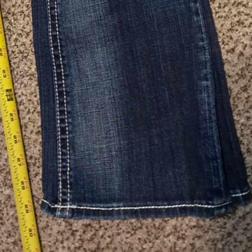 Rock Revival  Boot Cut Jeans with Gold Stitching